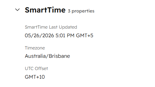 SmartTime Properties